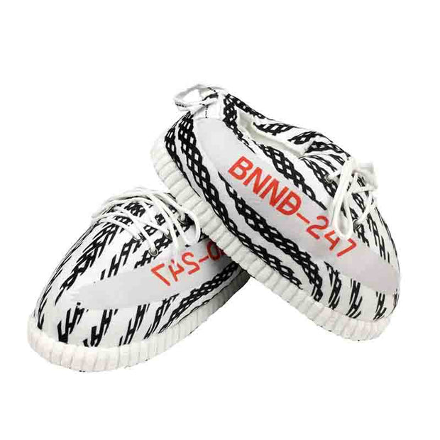 YZY Zebra Plush Slippers