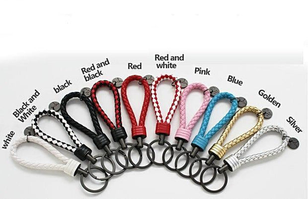 Woven Leather Rope Keychain - 3D Kicks Tech