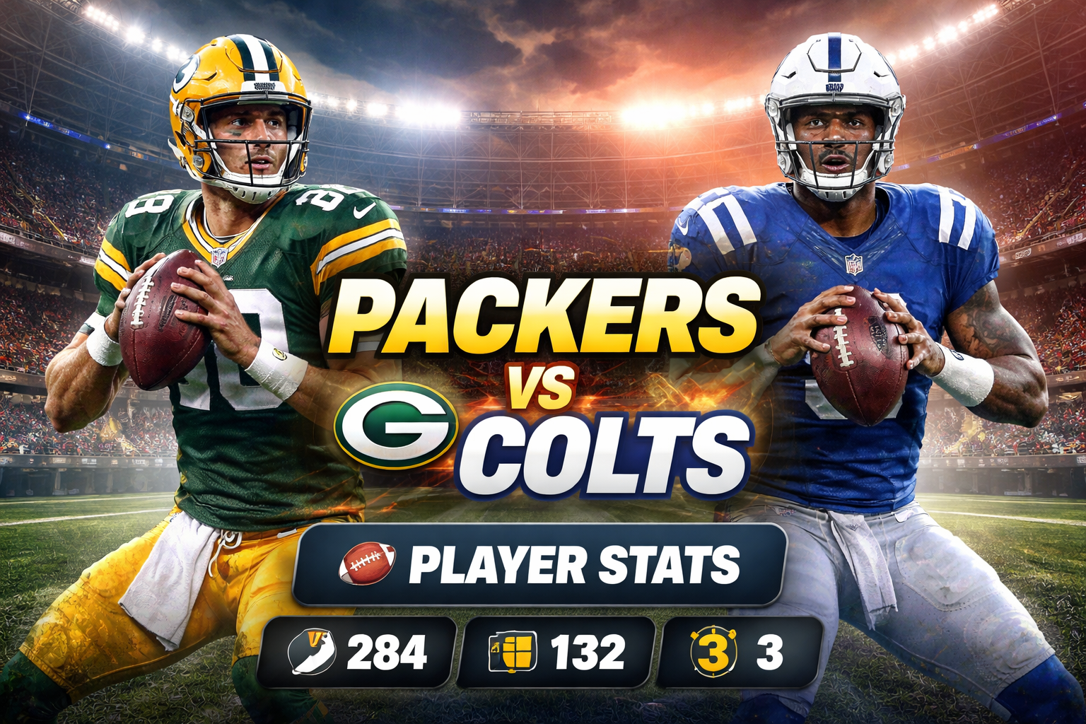 Green Bay Packers vs Indianapolis Colts Match Player Stats (2026)