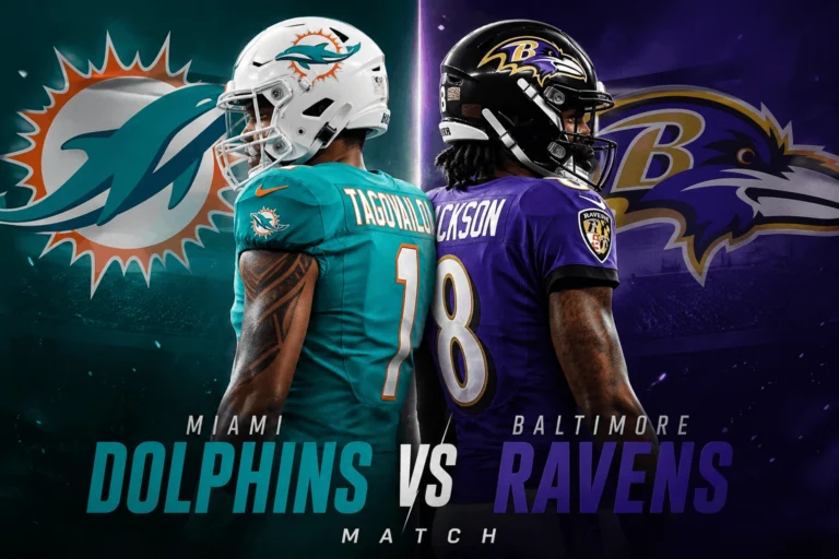 Miami Dolphins vs Baltimore Ravens Match Player Stats