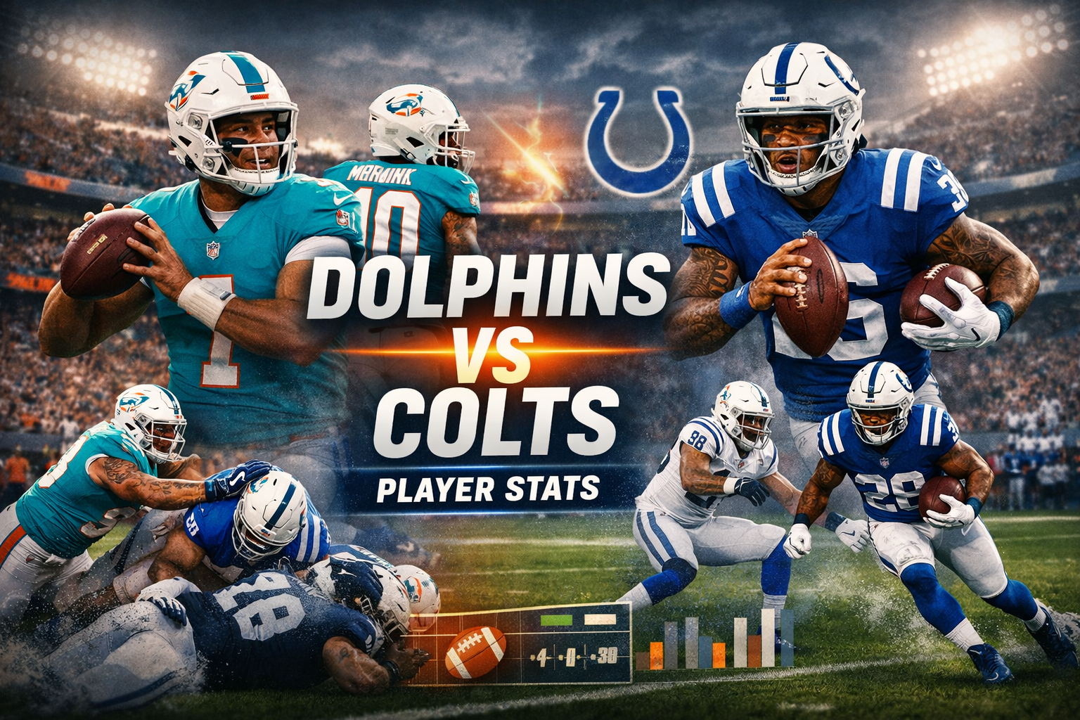 Miami Dolphins vs Indianapolis Colts Match Player Stats (2026)