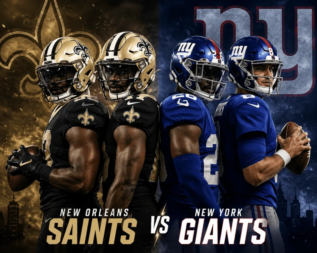 New Orleans Saints vs New York Giants Match Player Stats
