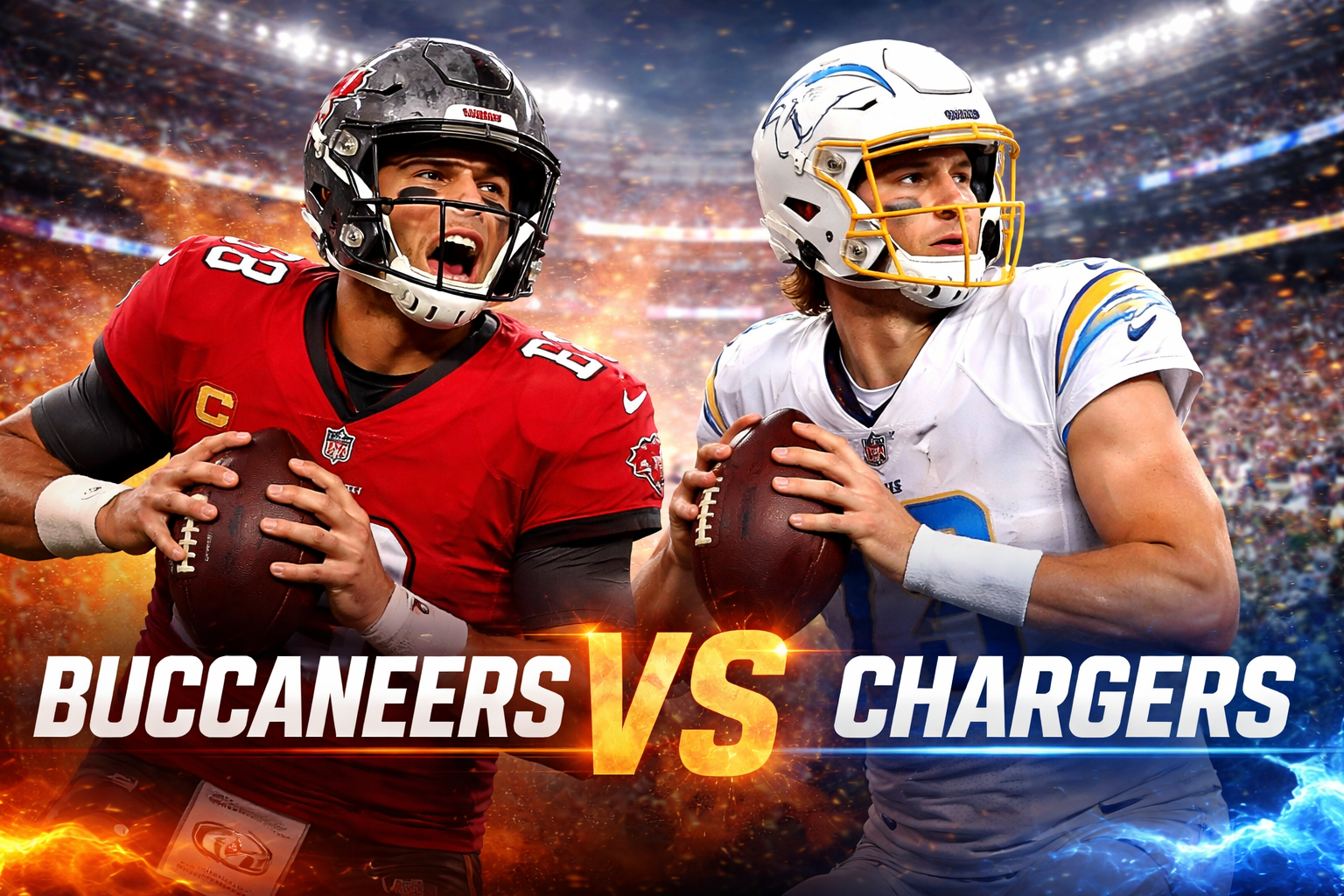 Tampa Bay Buccaneers vs Chargers Match Player Stats