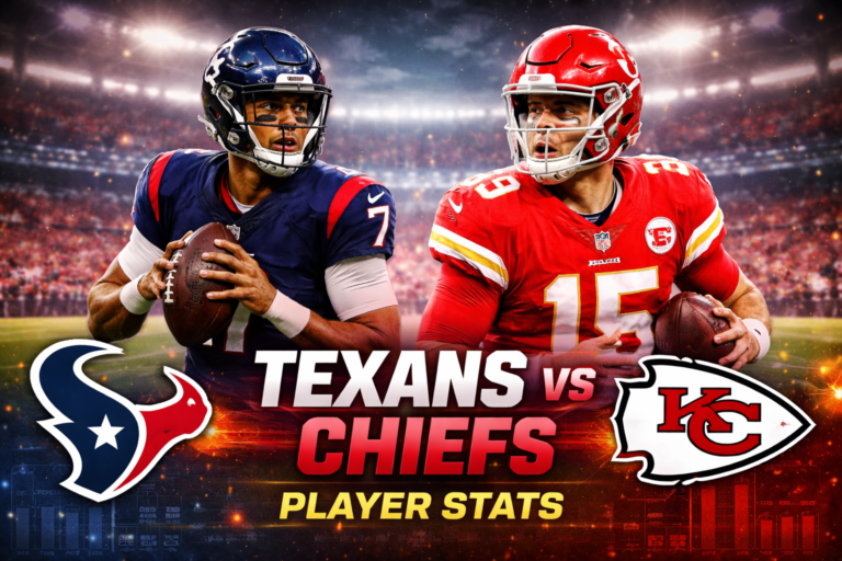 Texans vs Chiefs Player Stats Breakdown (2026)