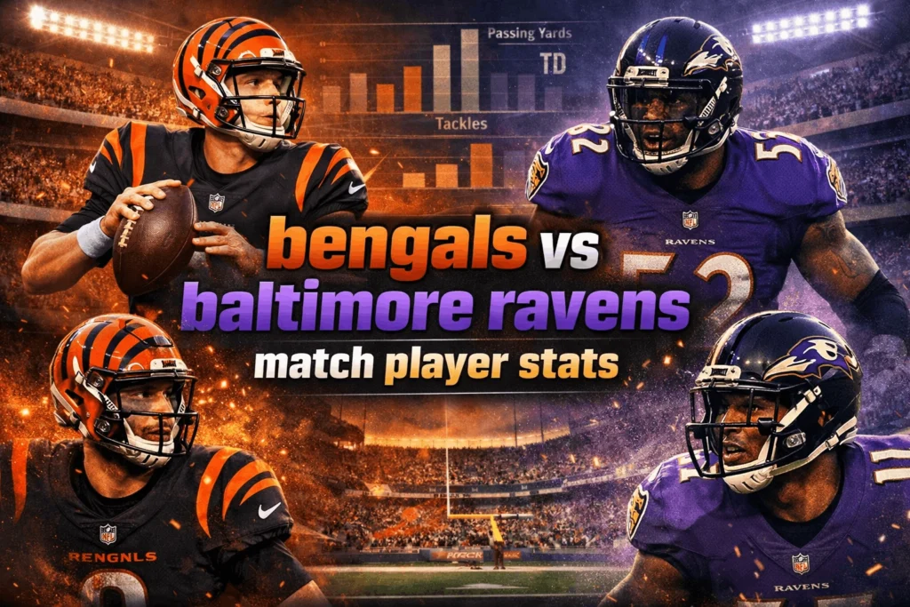 bengals vs baltimore ravens match player stats
