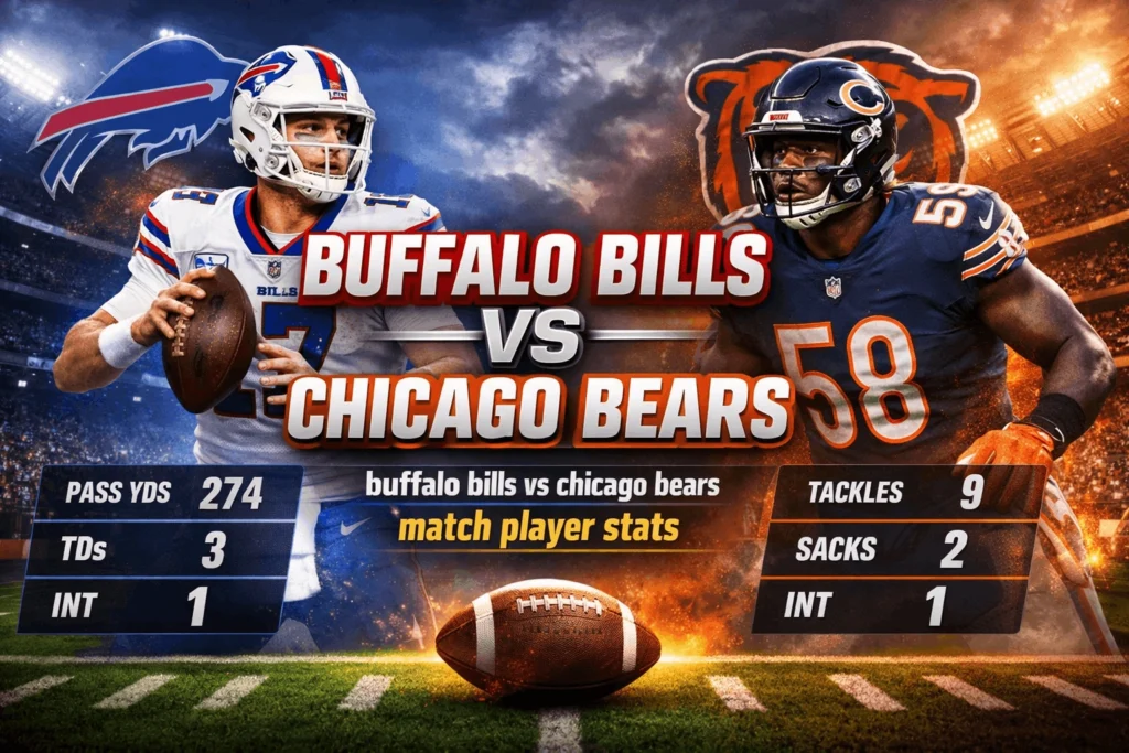 buffalo bills vs chicago bears match player stats