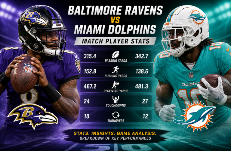 Baltimore Ravens vs Miami Dolphins Player Stats Guide