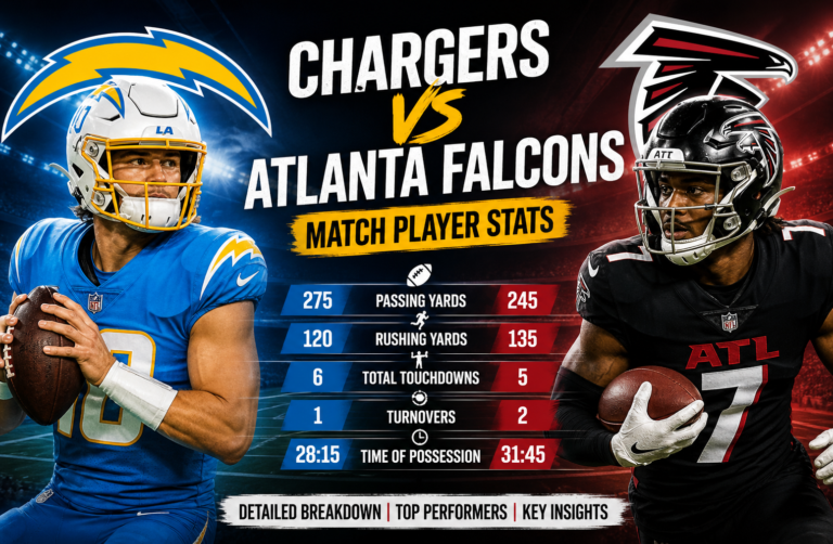Chargers vs Falcons Player Stats Deep Analysis