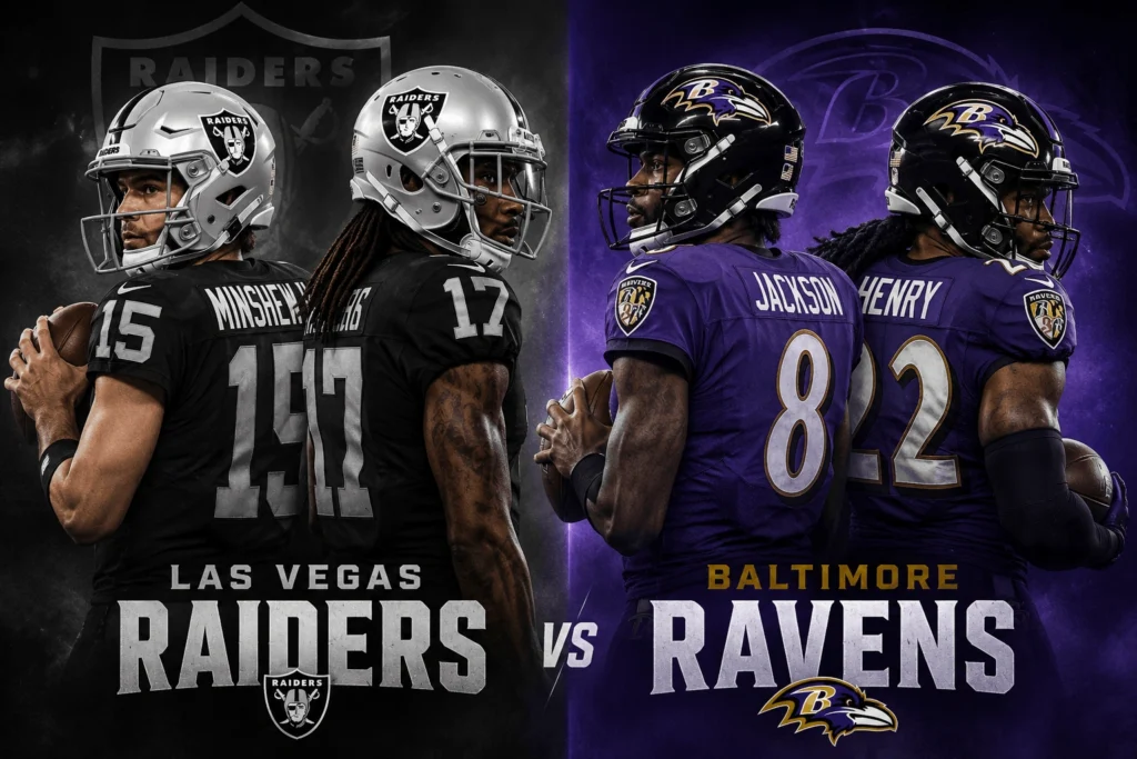Las Vegas Raiders vs Baltimore Ravens Match Player Stats