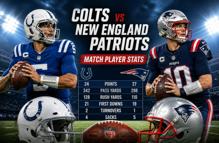 Colts vs Patriots Player Stats Breakdown