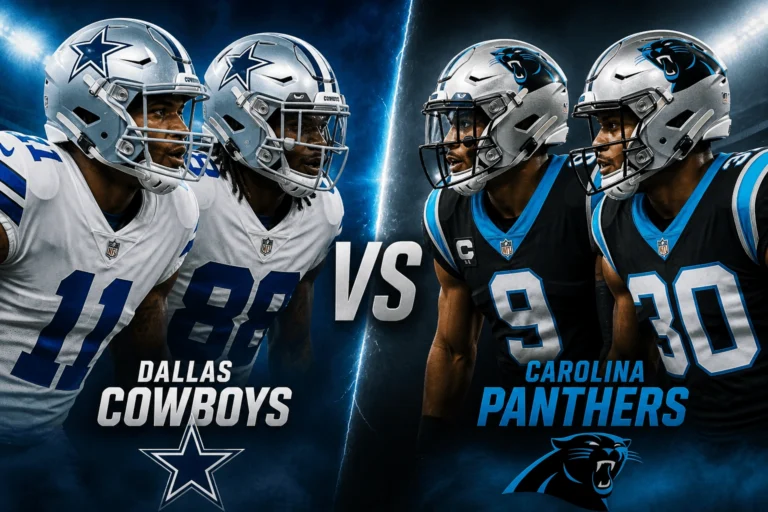 Dallas Cowboys vs Carolina Panthers Match Player Stats