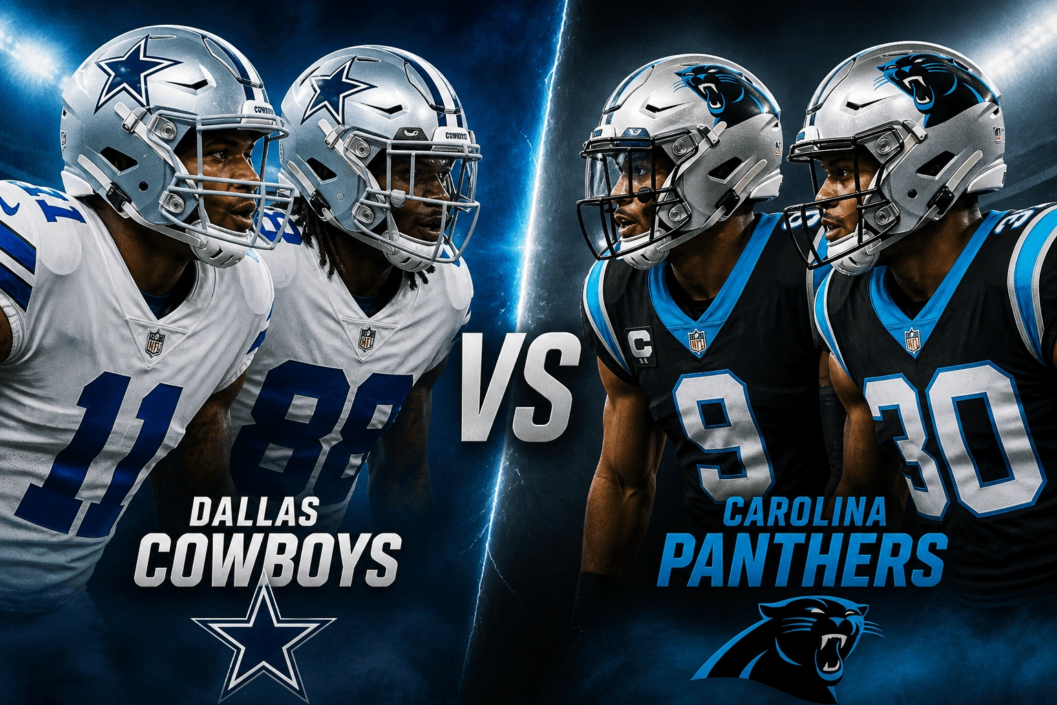 Dallas Cowboys vs Carolina Panthers Match Player Stats