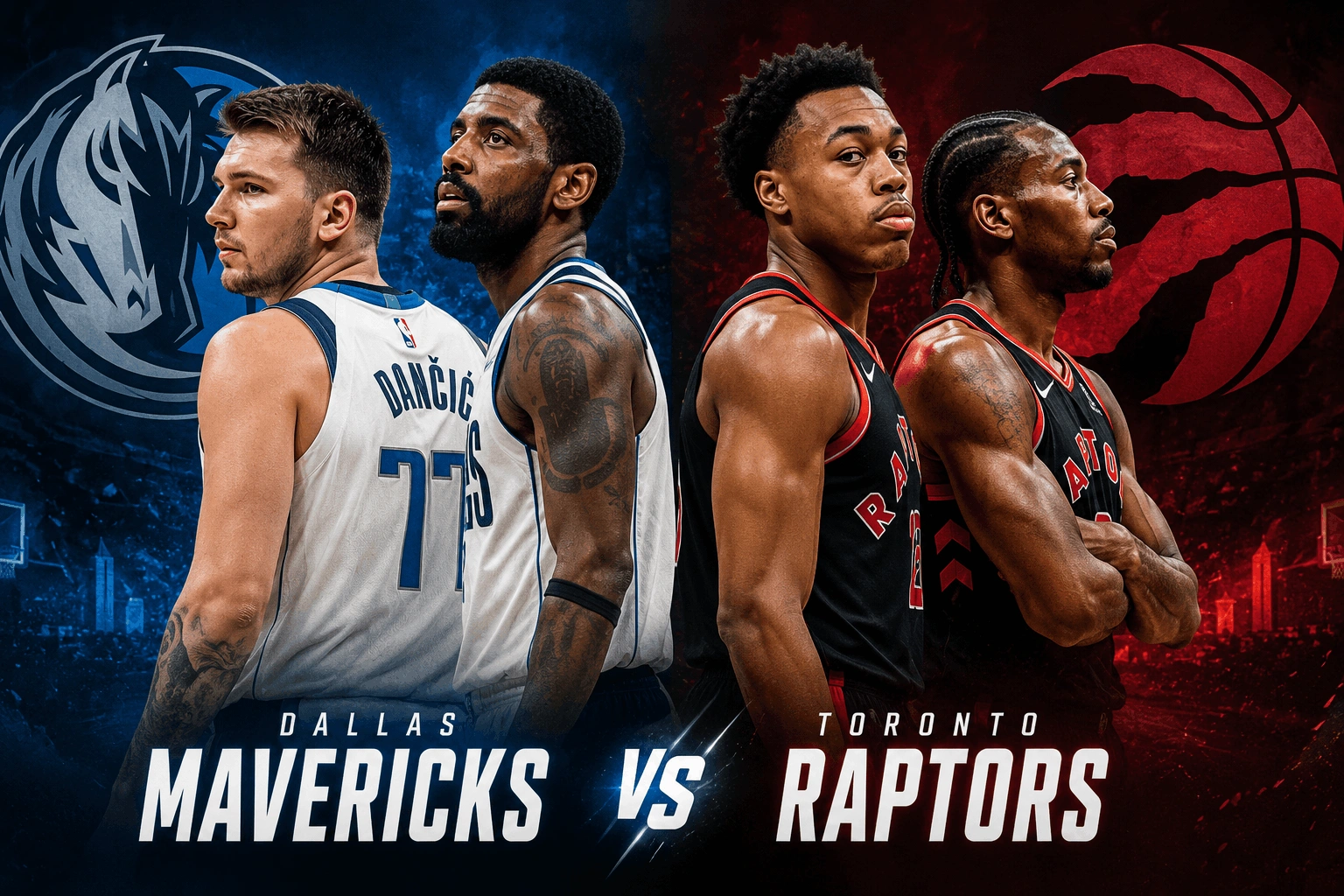Dallas Mavericks vs Toronto Raptors Match Player Stats