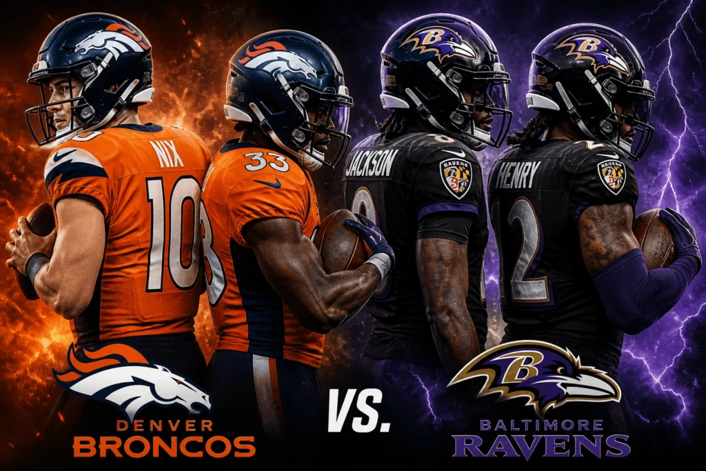 Denver Broncos vs. Baltimore Ravens Match Player Stats