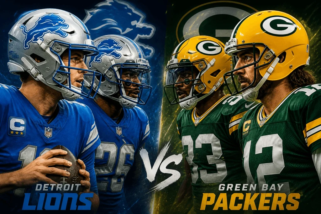 Detroit Lions vs Green Bay Packers Match Player Stats