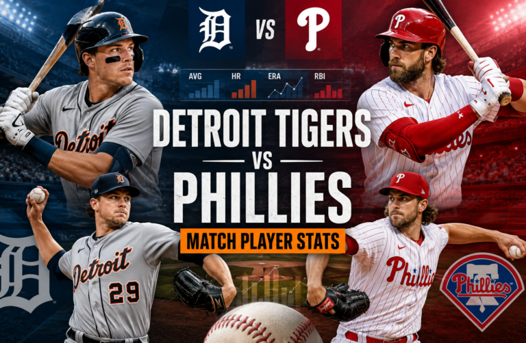 Detroit Tigers vs Phillies Match Player Stats