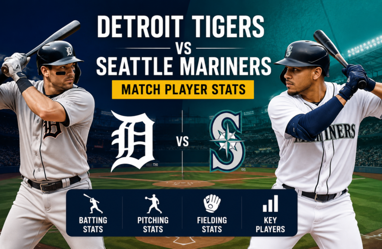 Detroit Tigers vs Seattle Mariners Match Player Stats