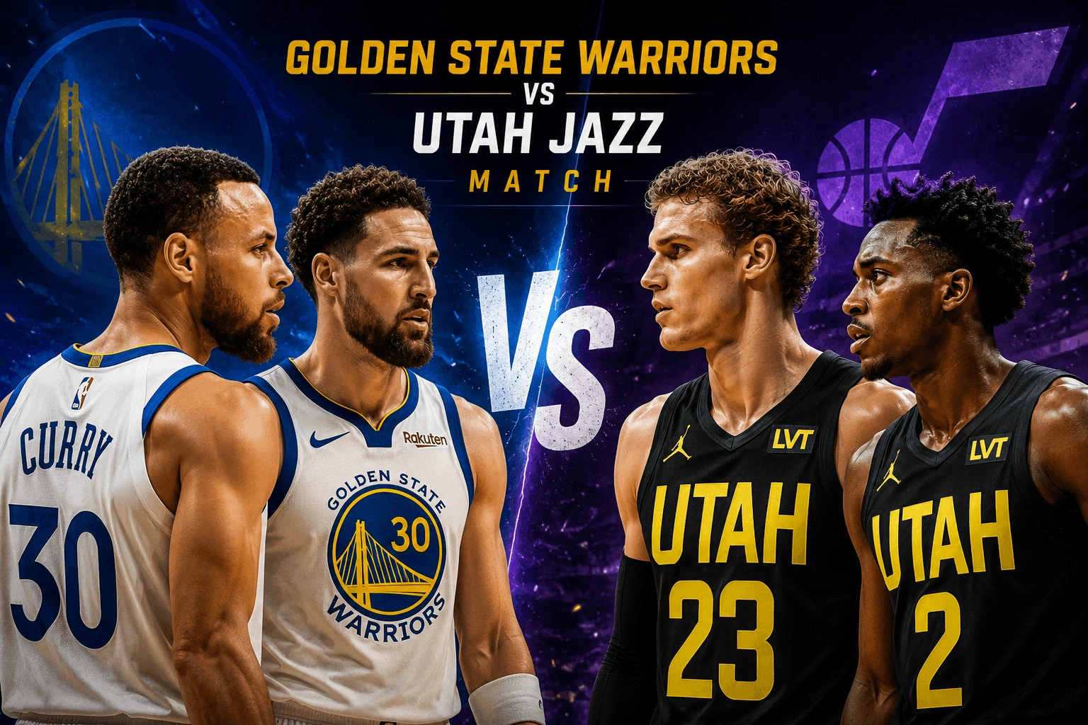 Golden State Warriors vs Utah Jazz Match Player Stats