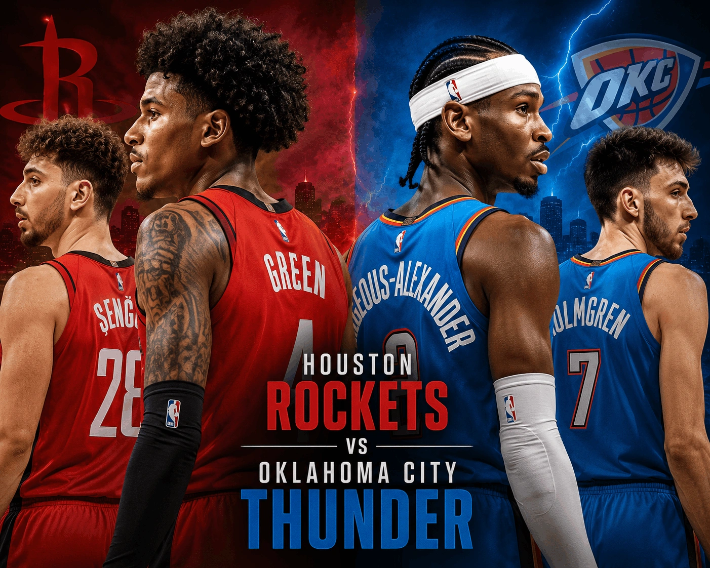 Houston Rockets vs Oklahoma City Thunder Match Player Stats