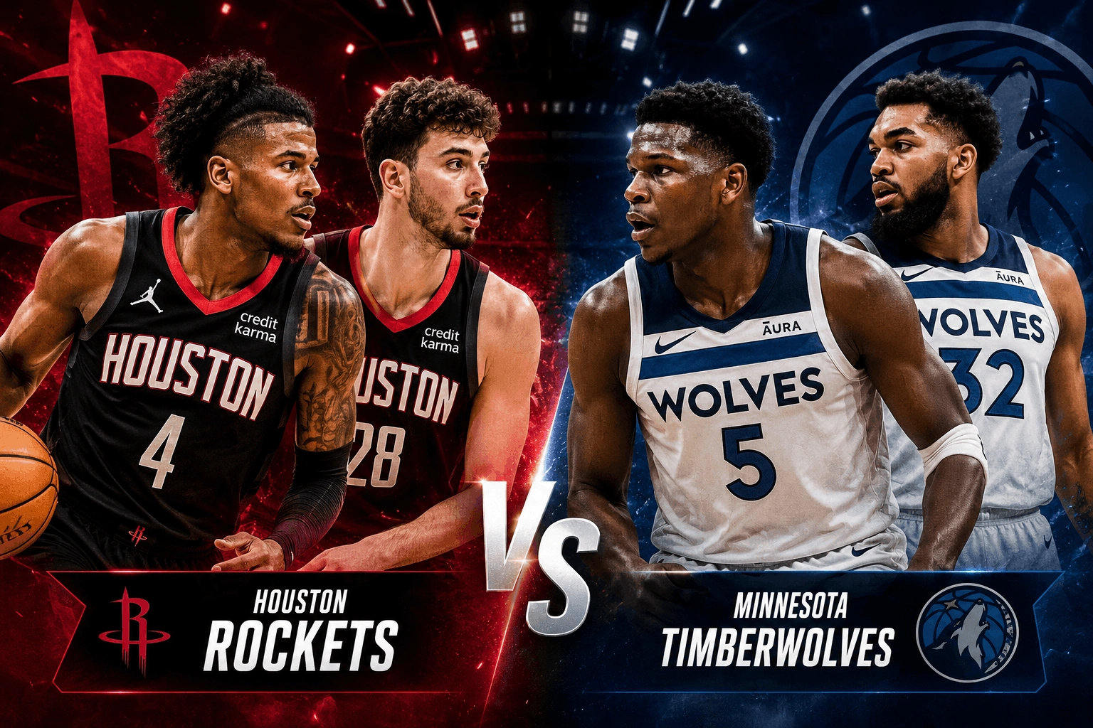 Houston Rockets vs Timberwolves Match Player Stats