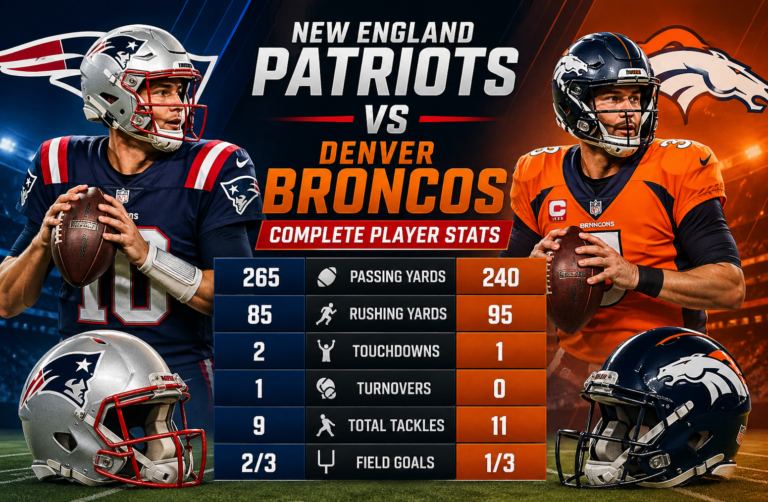 New England Patriots vs Denver Broncos Stats