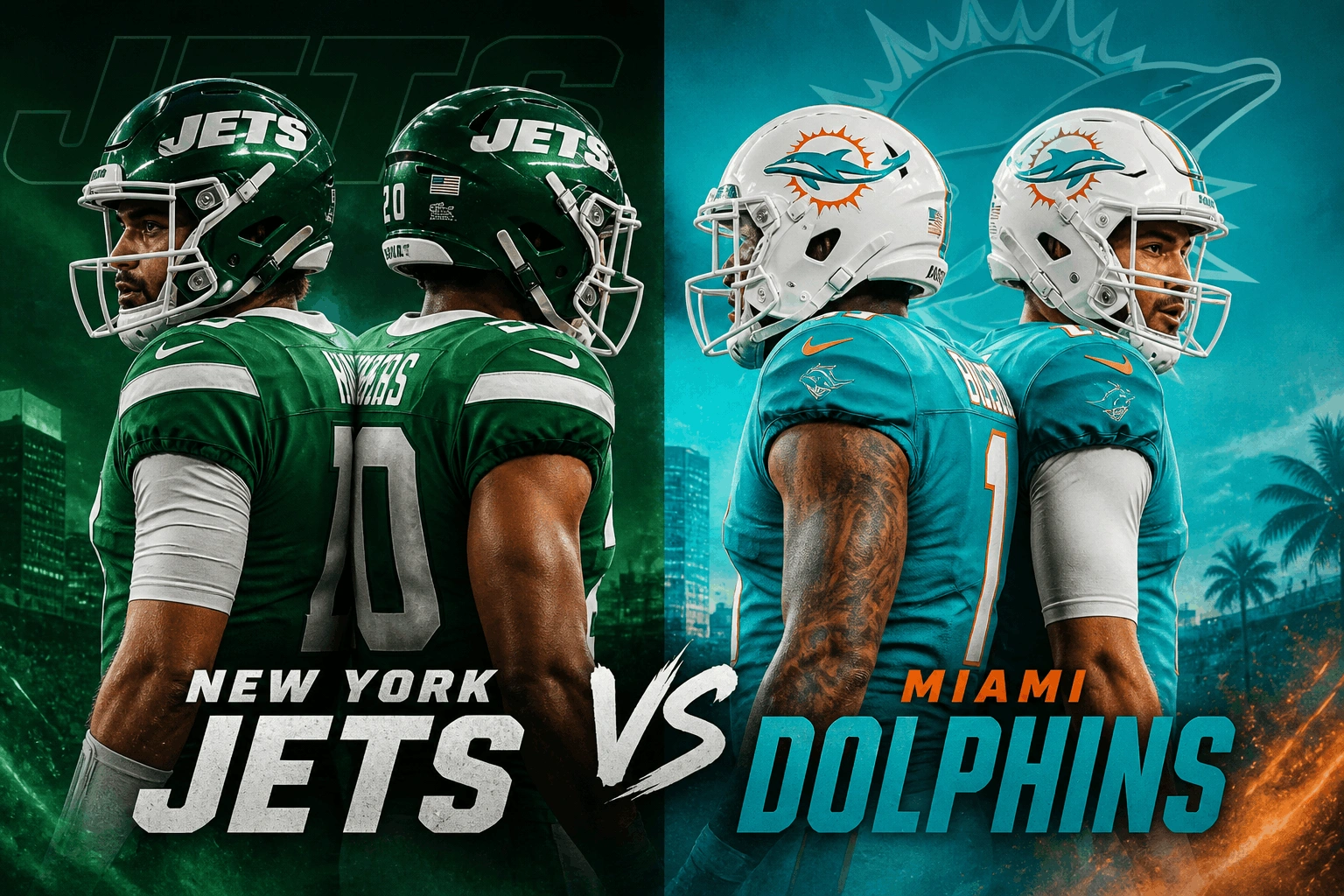 New York Jets vs Miami Dolphins Match Player Stats