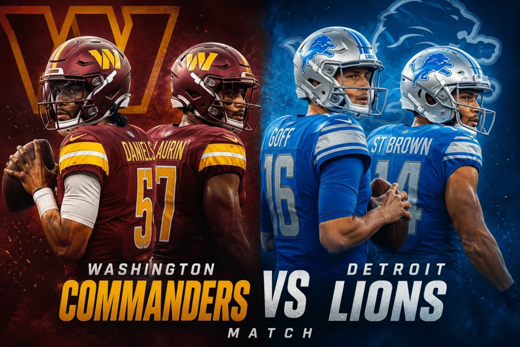 Washington Commanders vs Detroit Lions Match Player Stats