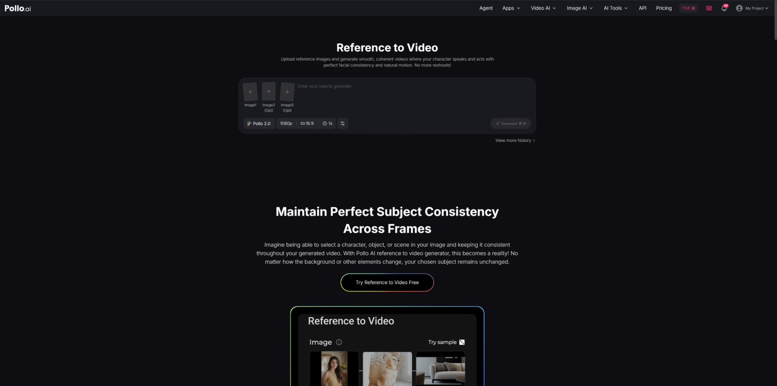 What Is Reference to Video on Pollo AI?